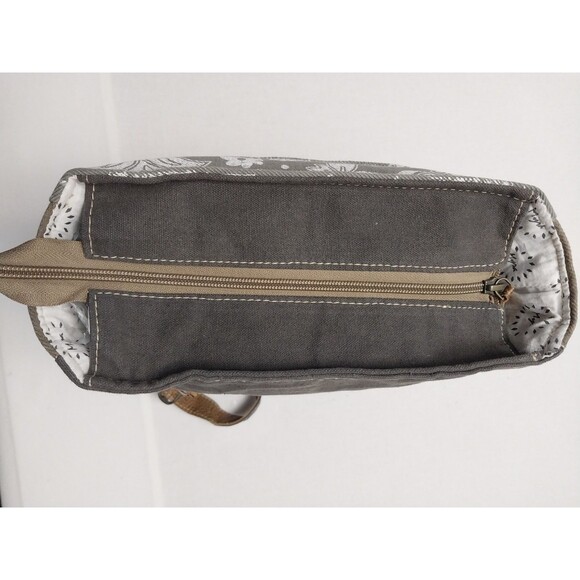 Myra Bag Blossom Print Upcycled Canvas & Leather Shoulder Bag - Picture 8 of 16